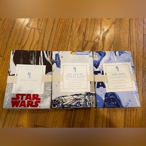 Pottery barn kids Star Wars cotton pillow cases NEW